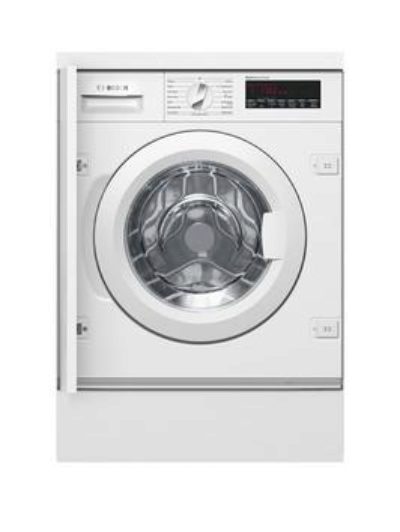 Bosch Serie 8 Wiw28500Gb 8Kg Load, 1400 Spin Integrated Washing Machine - White